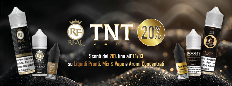 Promo Sconto 20% TNT Vape e Real Farma